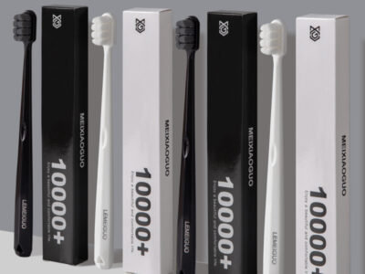 Premium Soft Bristle Toothbrush - Split-Tuft Ultra-Fine 0.1mm Bristles, Individual Packaging
