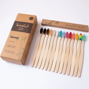 Bamboo Charcoal Soft Bristle Toothbrush Set | Eco-Friendly Adult Toothbrush