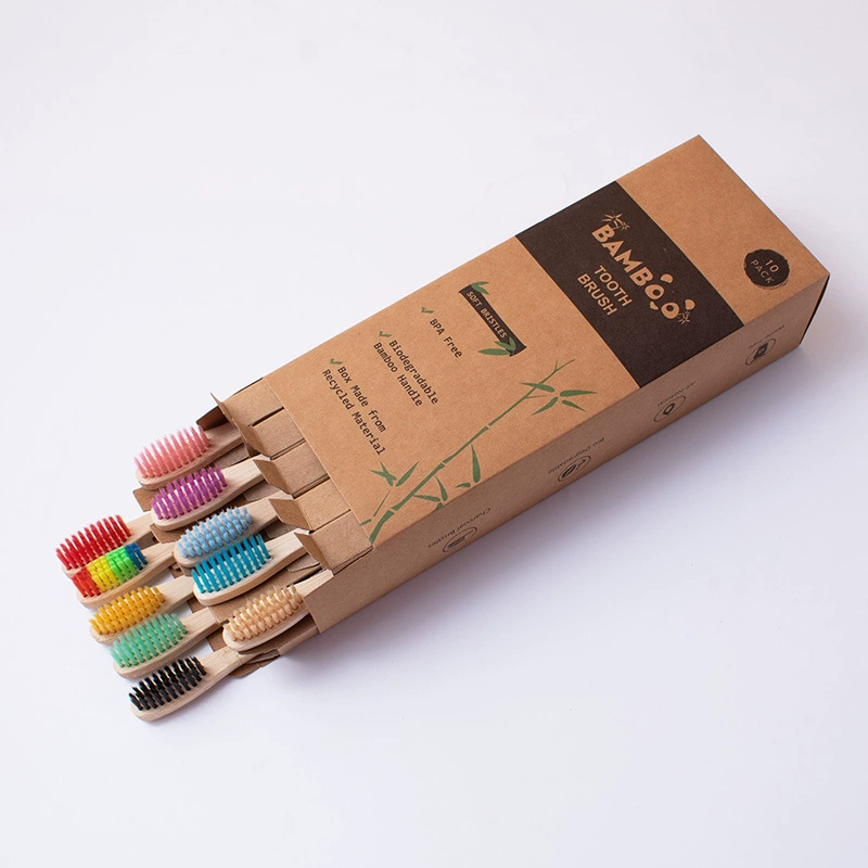 Bamboo Charcoal Soft Bristle Toothbrush Set | Eco-Friendly Adult Toothbrush - Image 2