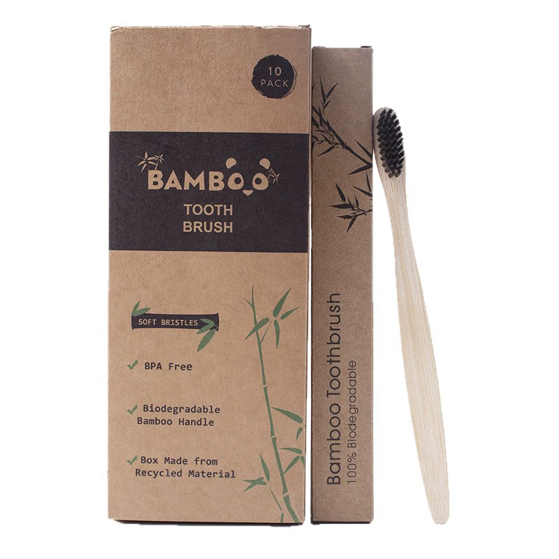 Bamboo Charcoal Soft Bristle Toothbrush Set | Eco-Friendly Adult Toothbrush - Image 5