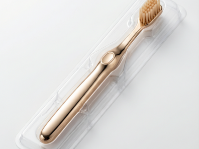 Luxury Gold-Plated Soft Bristle Toothbrush - Premium Gift Box