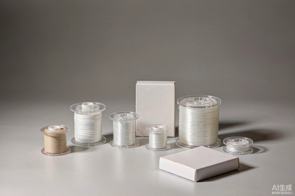 Unbranded dental floss material samples arranged for private label sourcing comparison